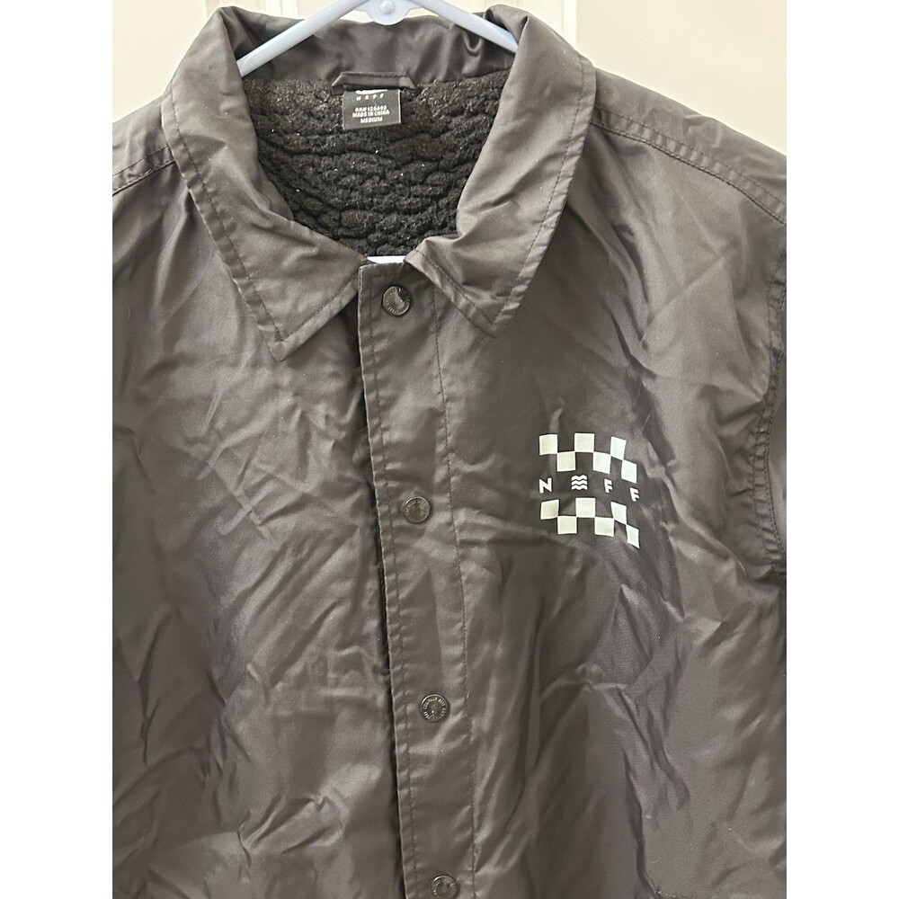 Men’s Neff Skate Jacket Medium Long Sleeve Button Up Windbreaker Casual